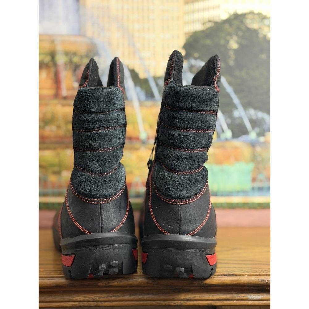 Sorel Sneaky Pete Boots Black Red Men's Size 6 Womens Size 7.5 - Picture 5 of 11